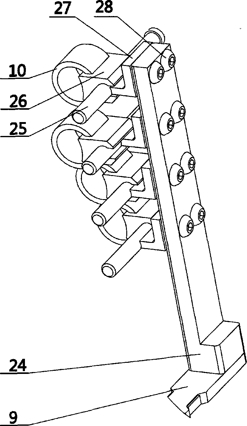 Rehabilitative training machine for fingers