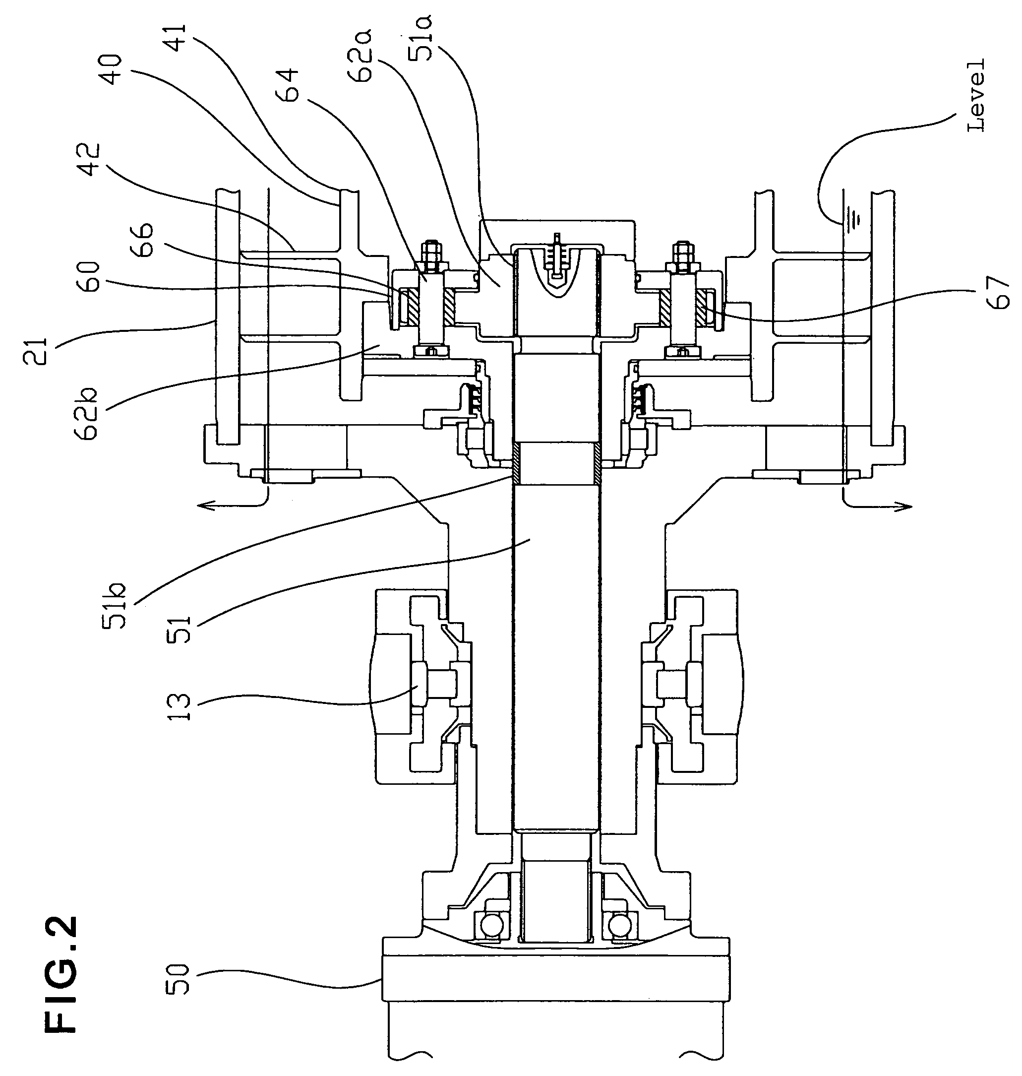 Decanter type centrifugal separator with torque transmission mechanism