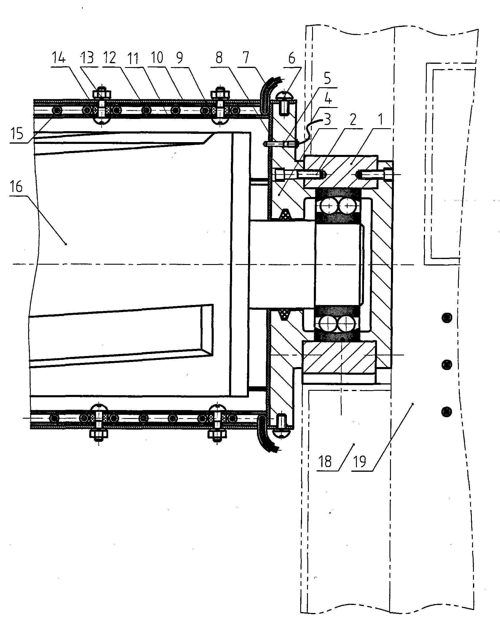 Electromagnetic heating device of iron finishing roller of iron finishing machine