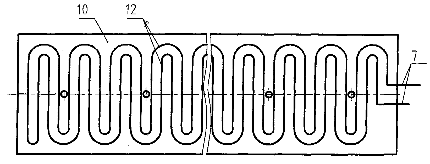 Electromagnetic heating device of iron finishing roller of iron finishing machine