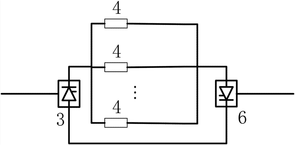 Active power real-time control device with controllable series resistor