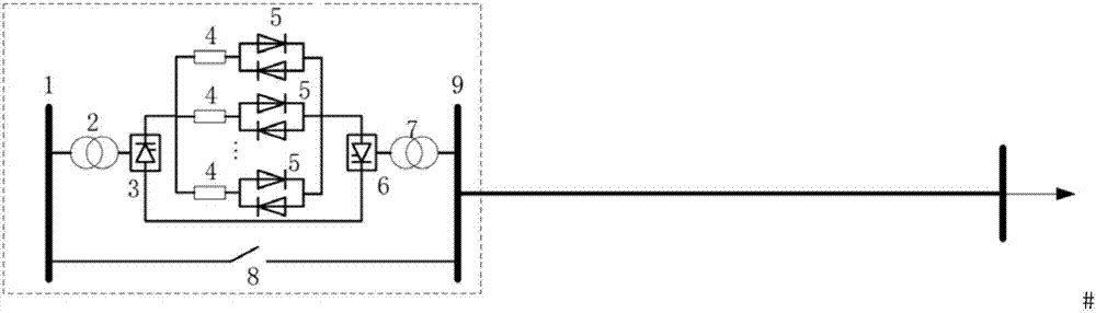 Active power real-time control device with controllable series resistor