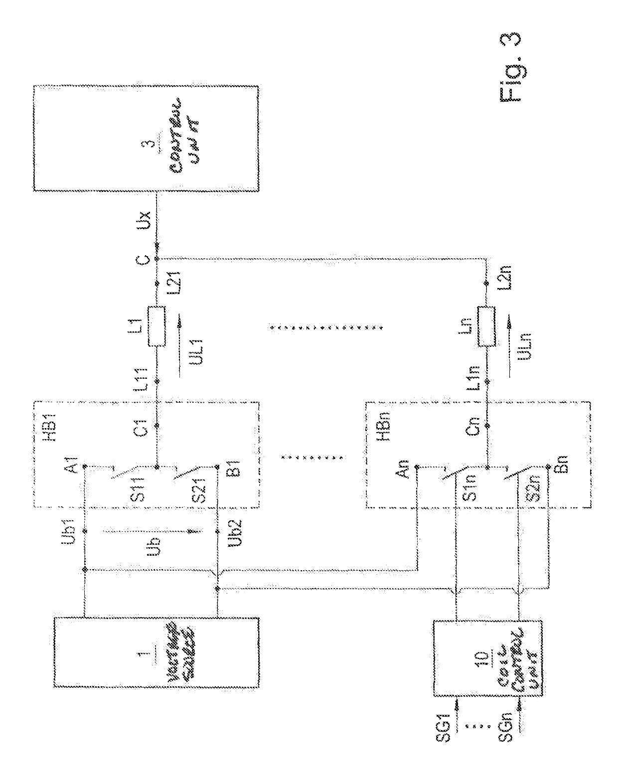 Control of long-stator linear motor coils of long-stator linear motor stator