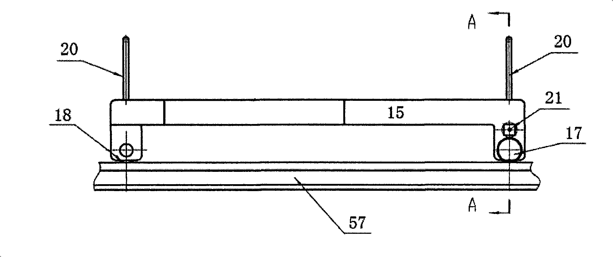 On-line laser machining apparatus for strengthening and toughening treatment of steel rail surface