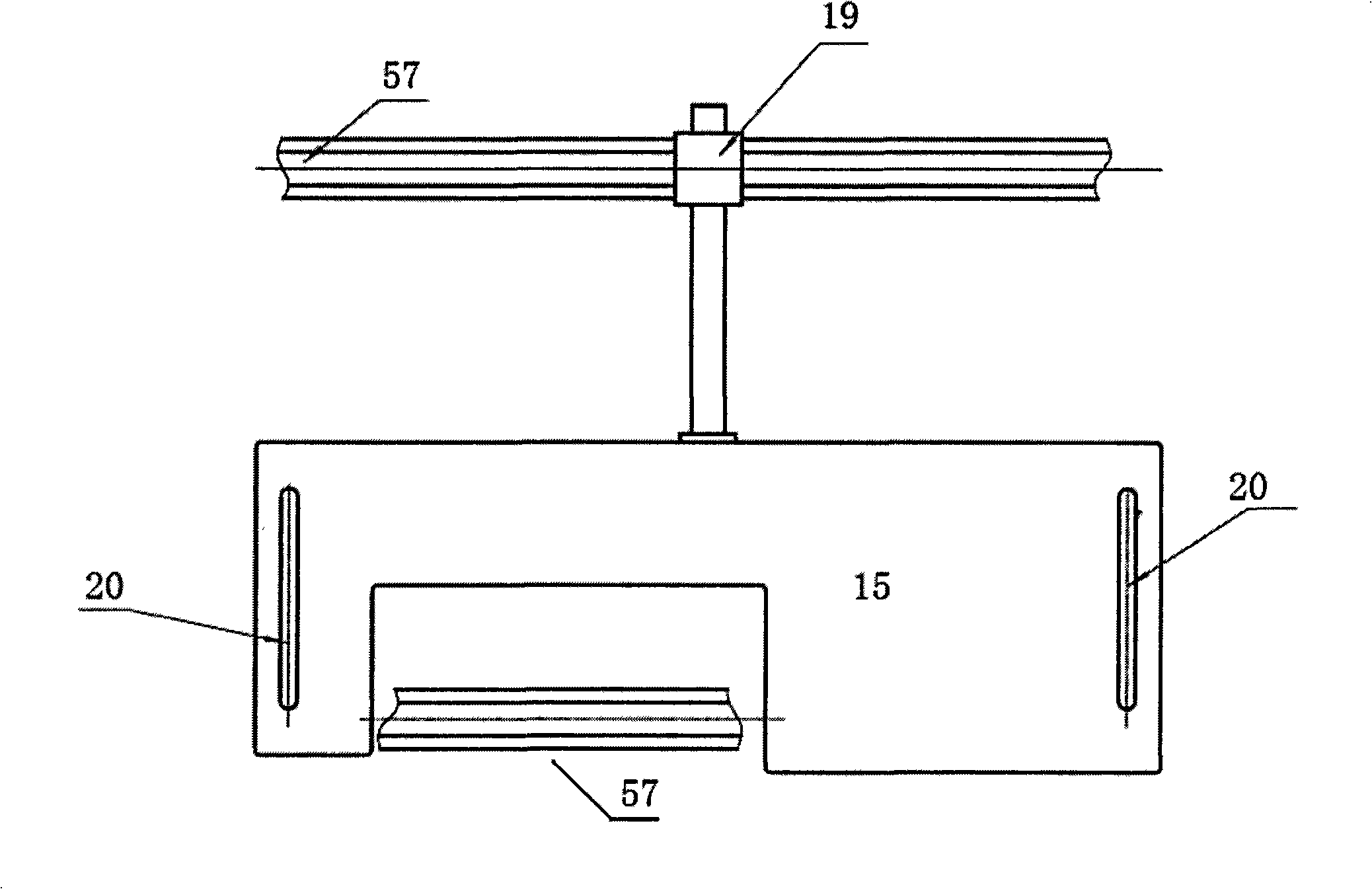 On-line laser machining apparatus for strengthening and toughening treatment of steel rail surface