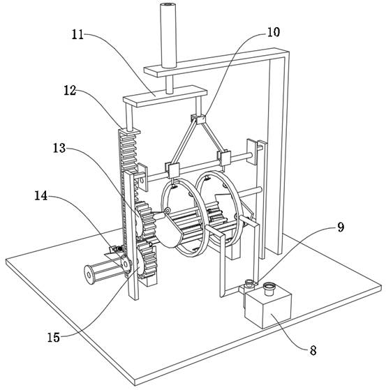 Paint spraying device for high-rise steel structure machining, and using method thereof