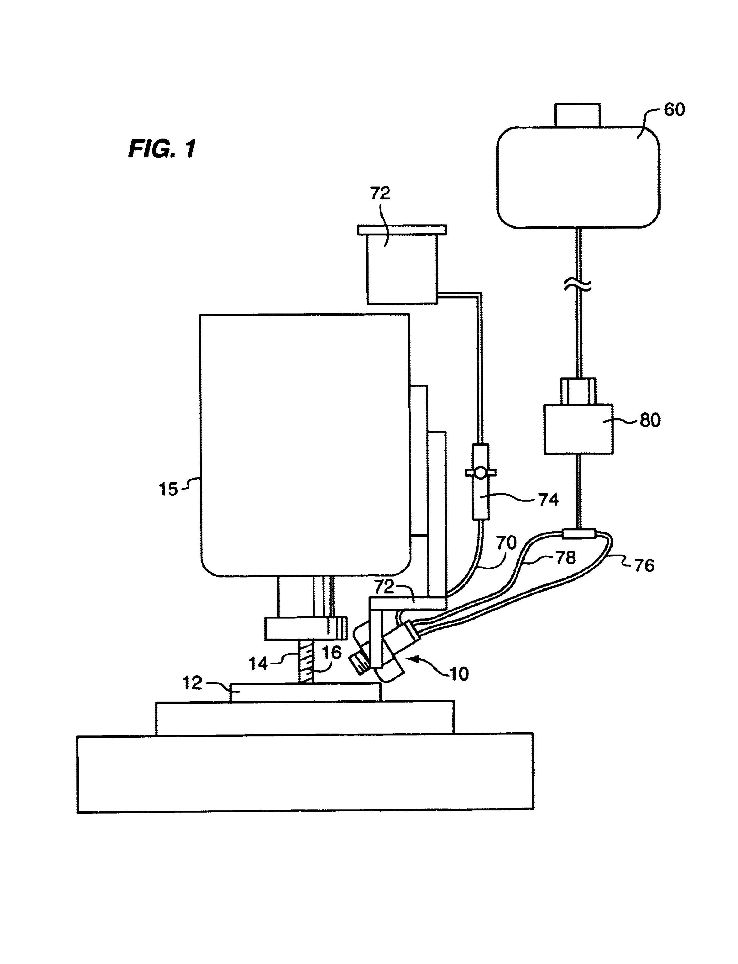 Nozzle for lubricating a workpiece