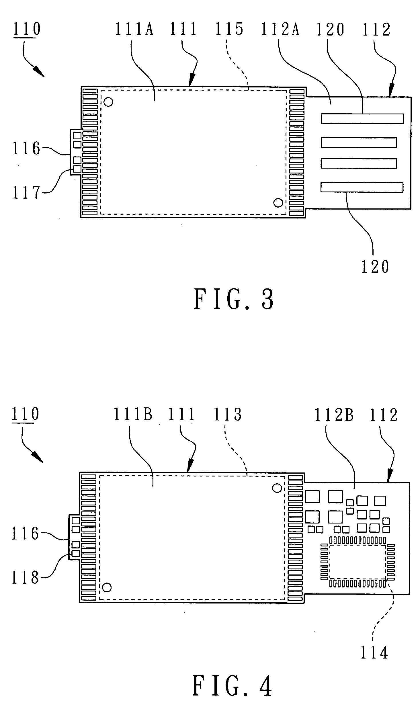 Space minimized flash drive