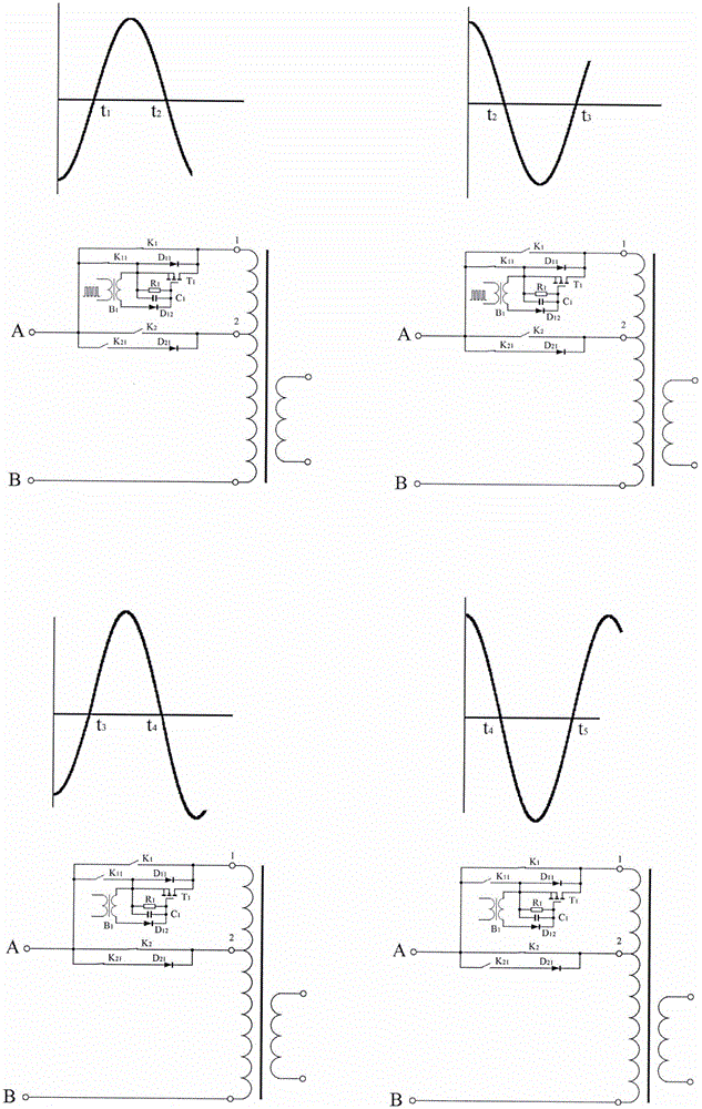 On-load tap-changer of transformer and on-load tap changing transformer