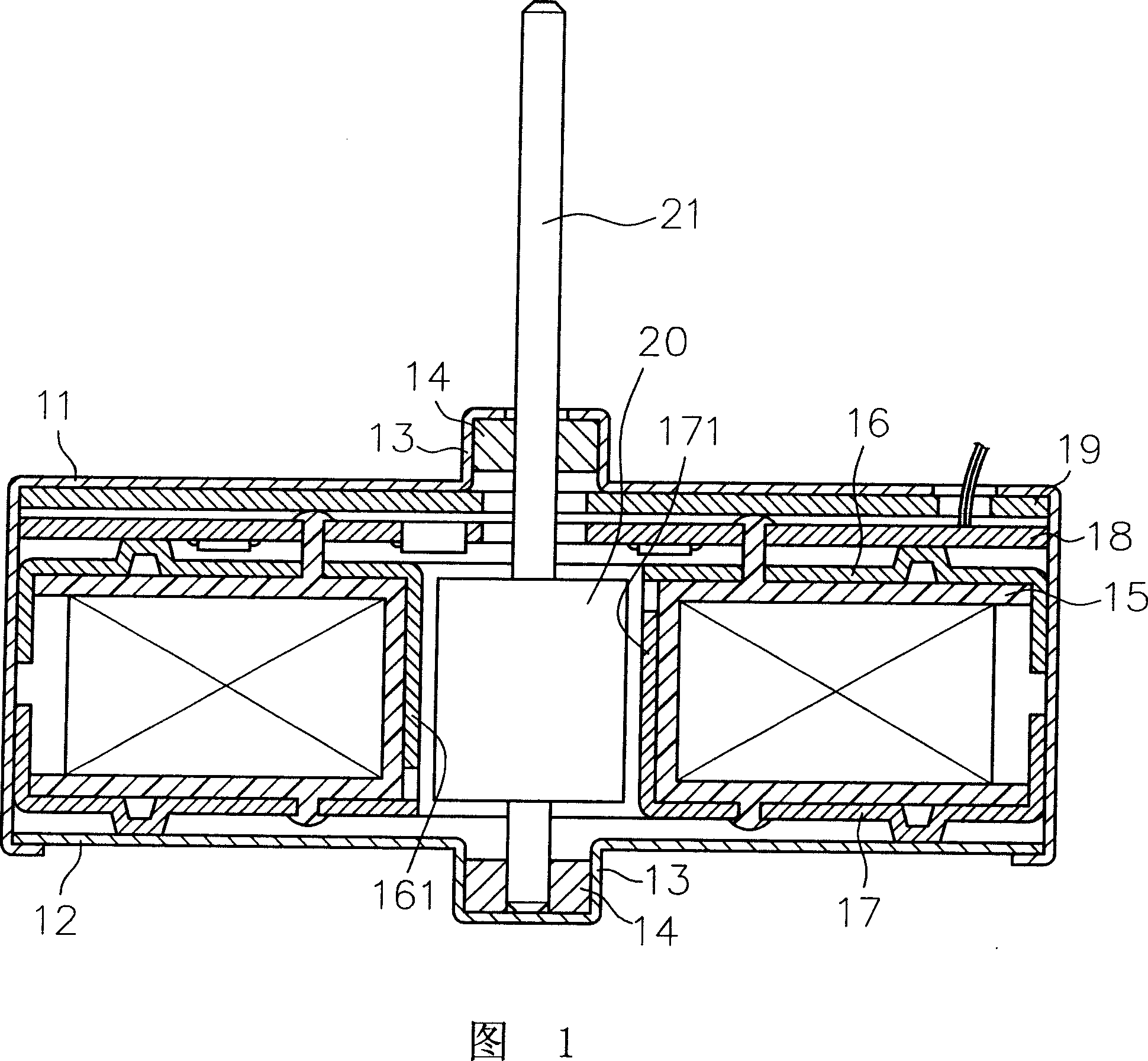 Motor vibration avoidance structure