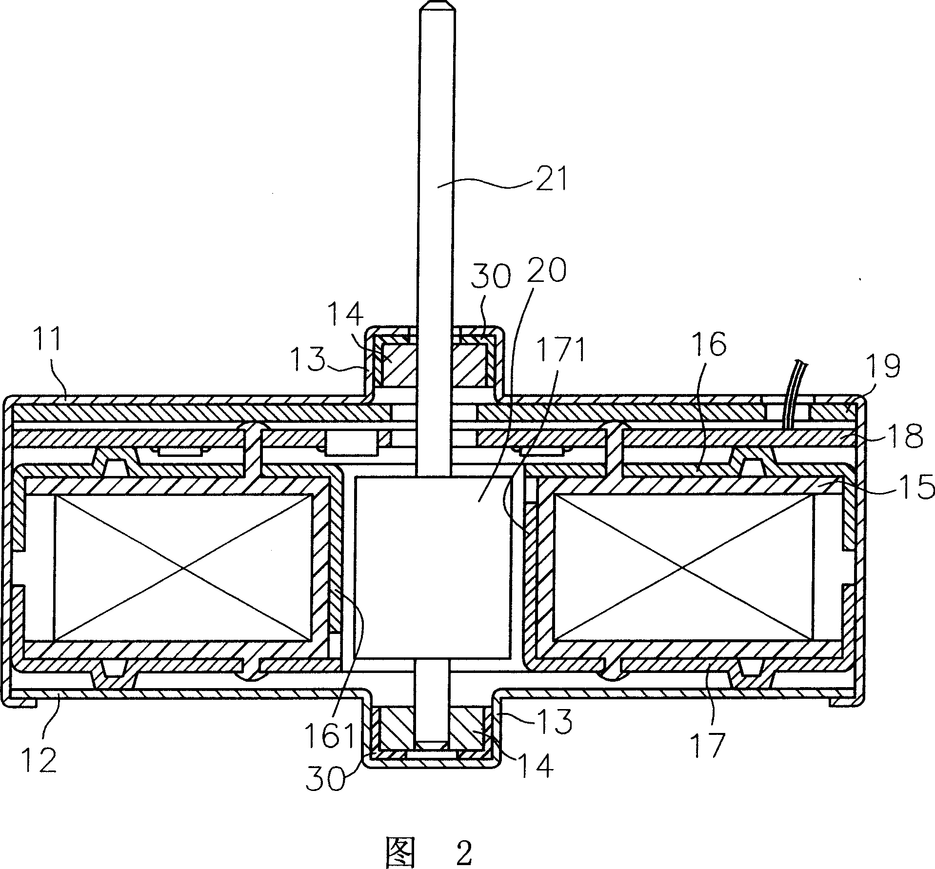 Motor vibration avoidance structure