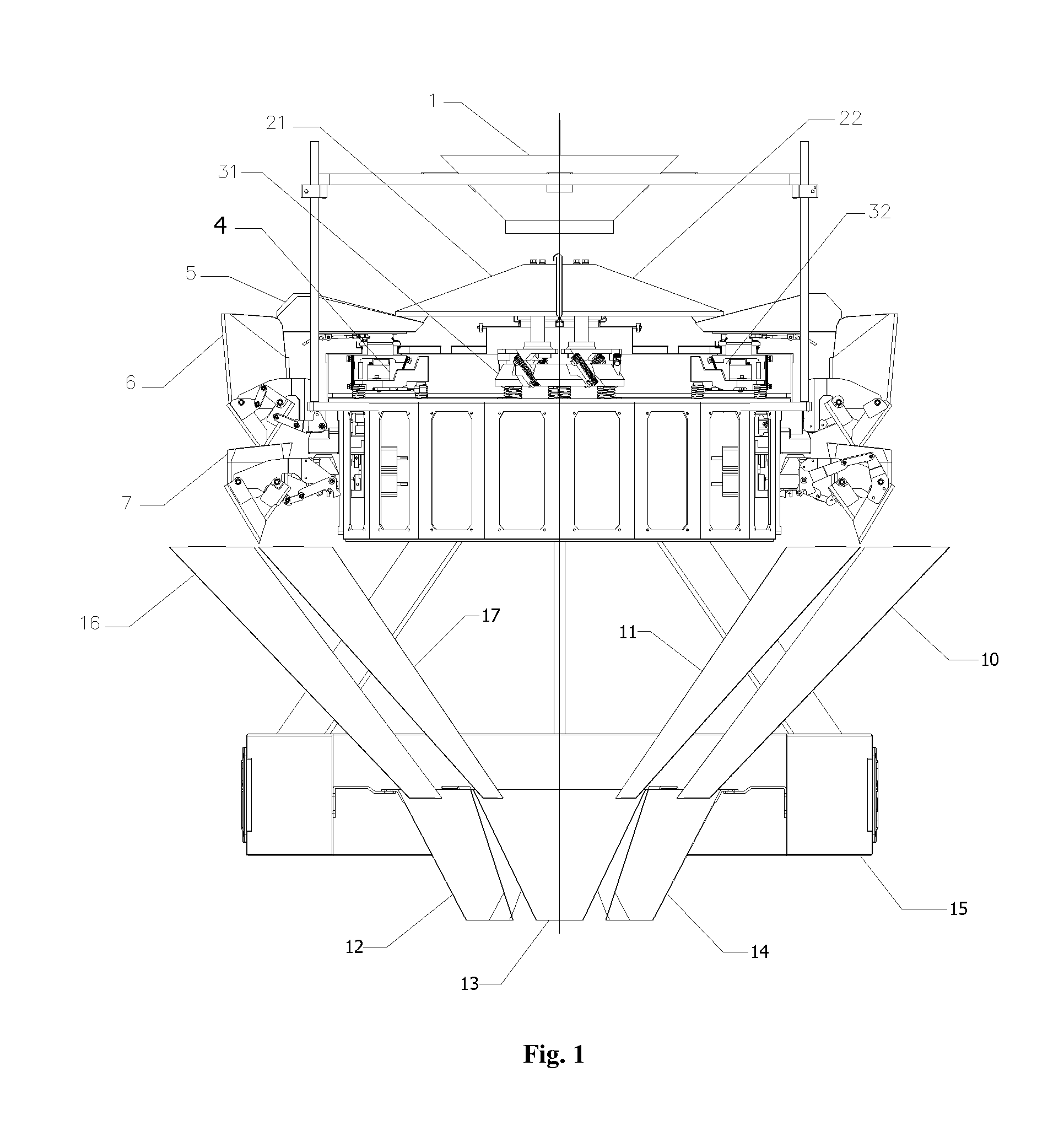 Combination weighing device and operating method thereof