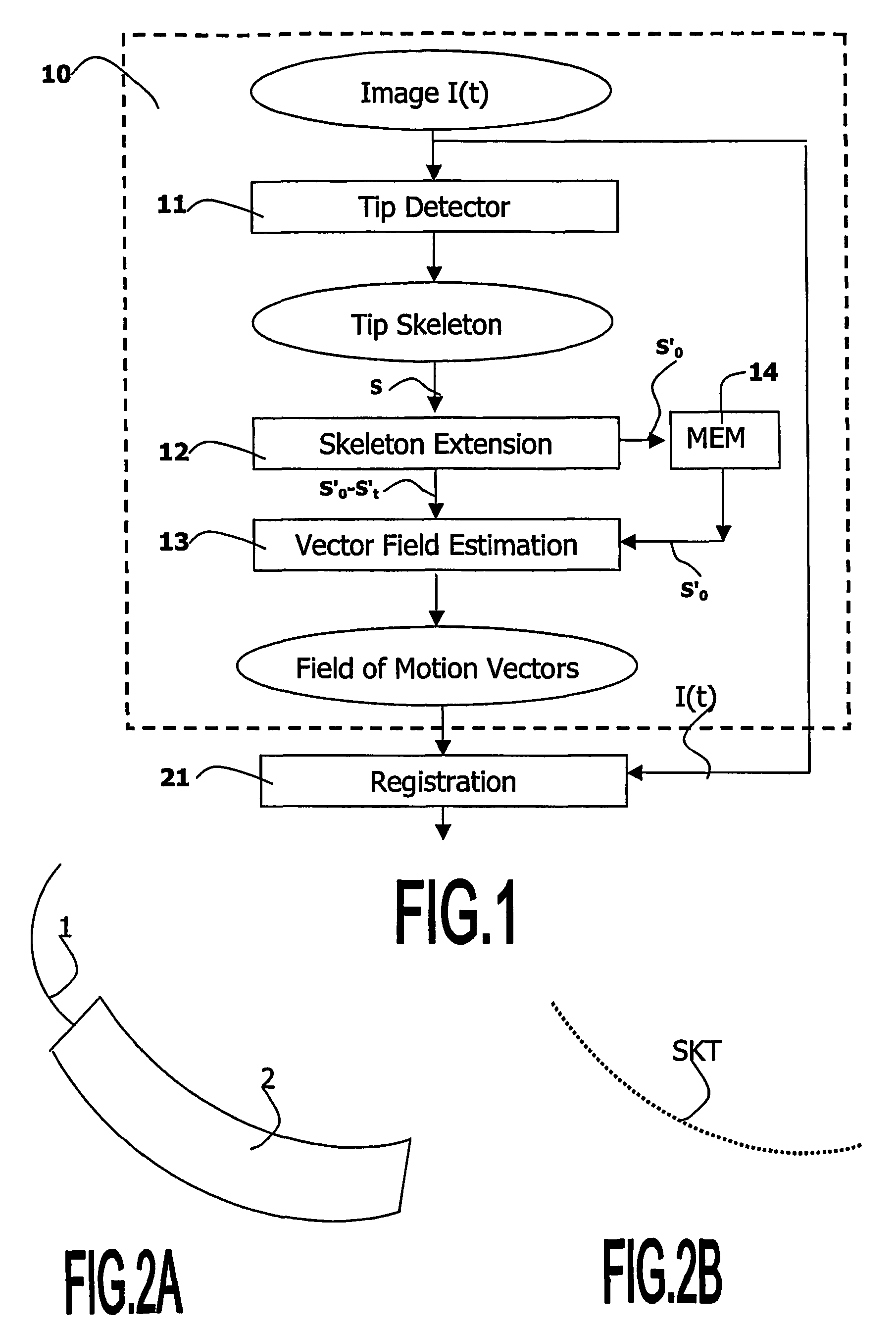 Medical viewing system and method for detecting boundary structures