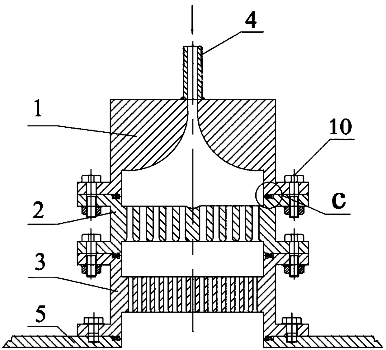 Gas shower device