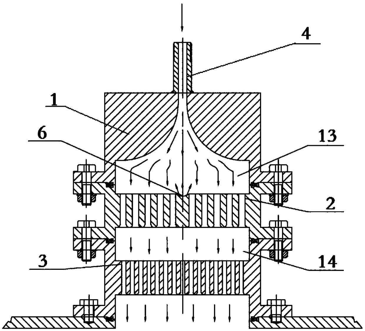 Gas shower device