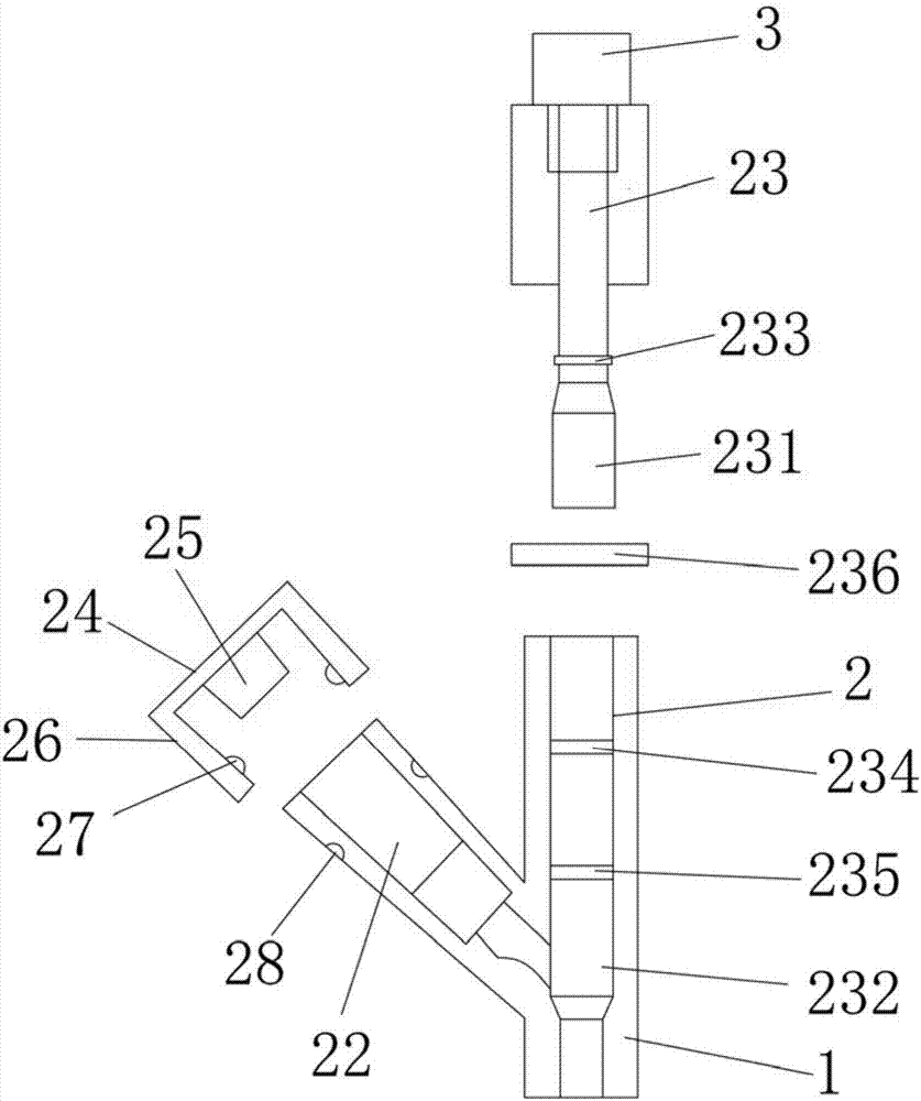 Pushing and pulling type anti-thrombus remaining needle