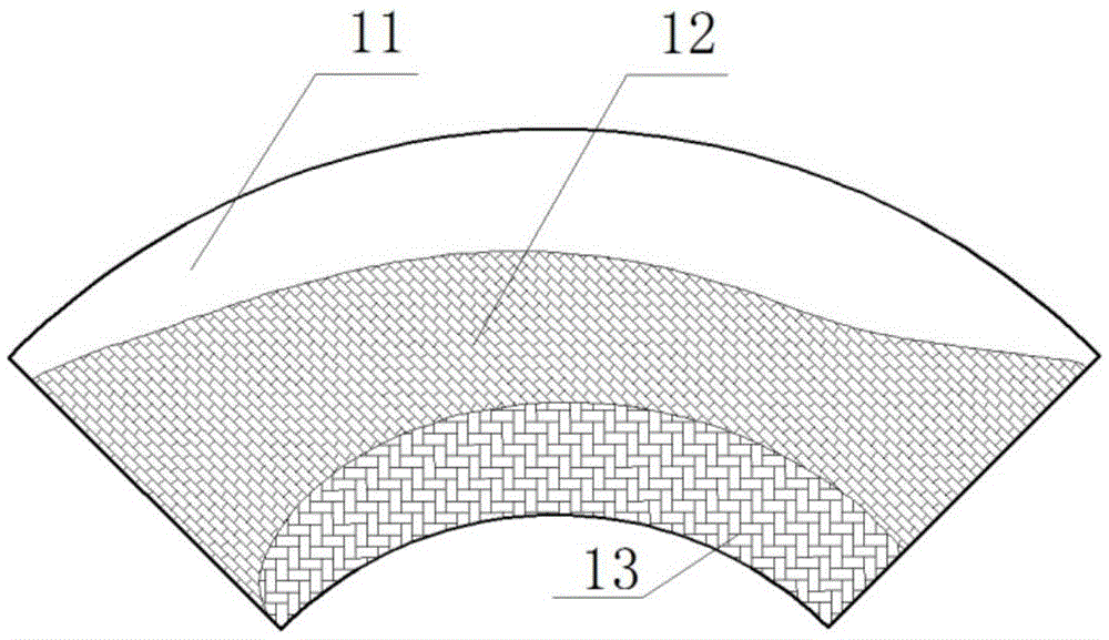 90-degree rectangular wear-resistant elbow and wear-resistant treatment method of elbow