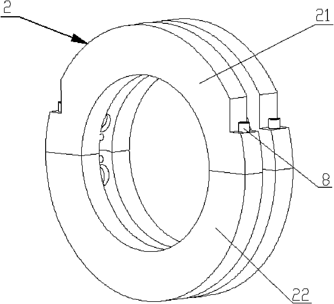 Circulating roller split bearing