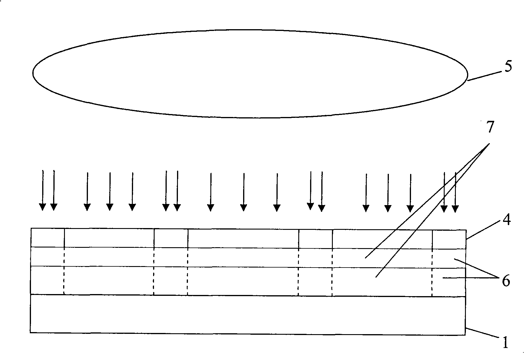 Production method of shadow mask type plasma display board front plate metal electrode