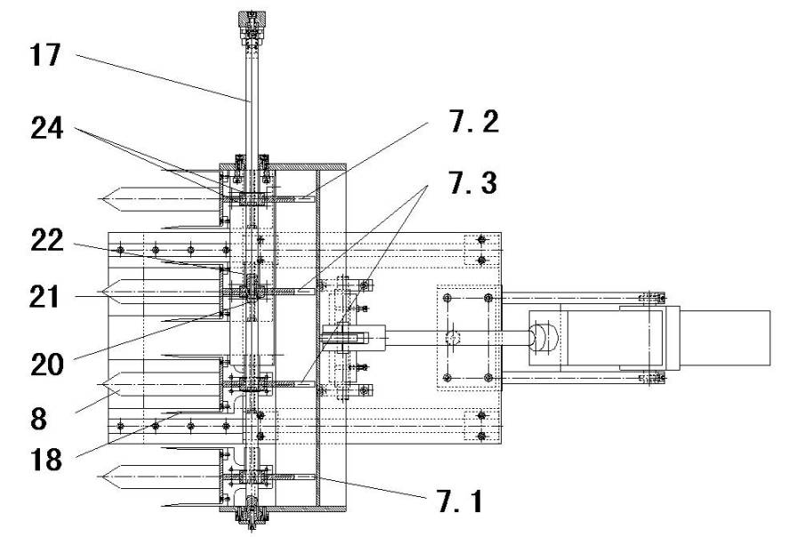 Gypsum wall brick turnover machine