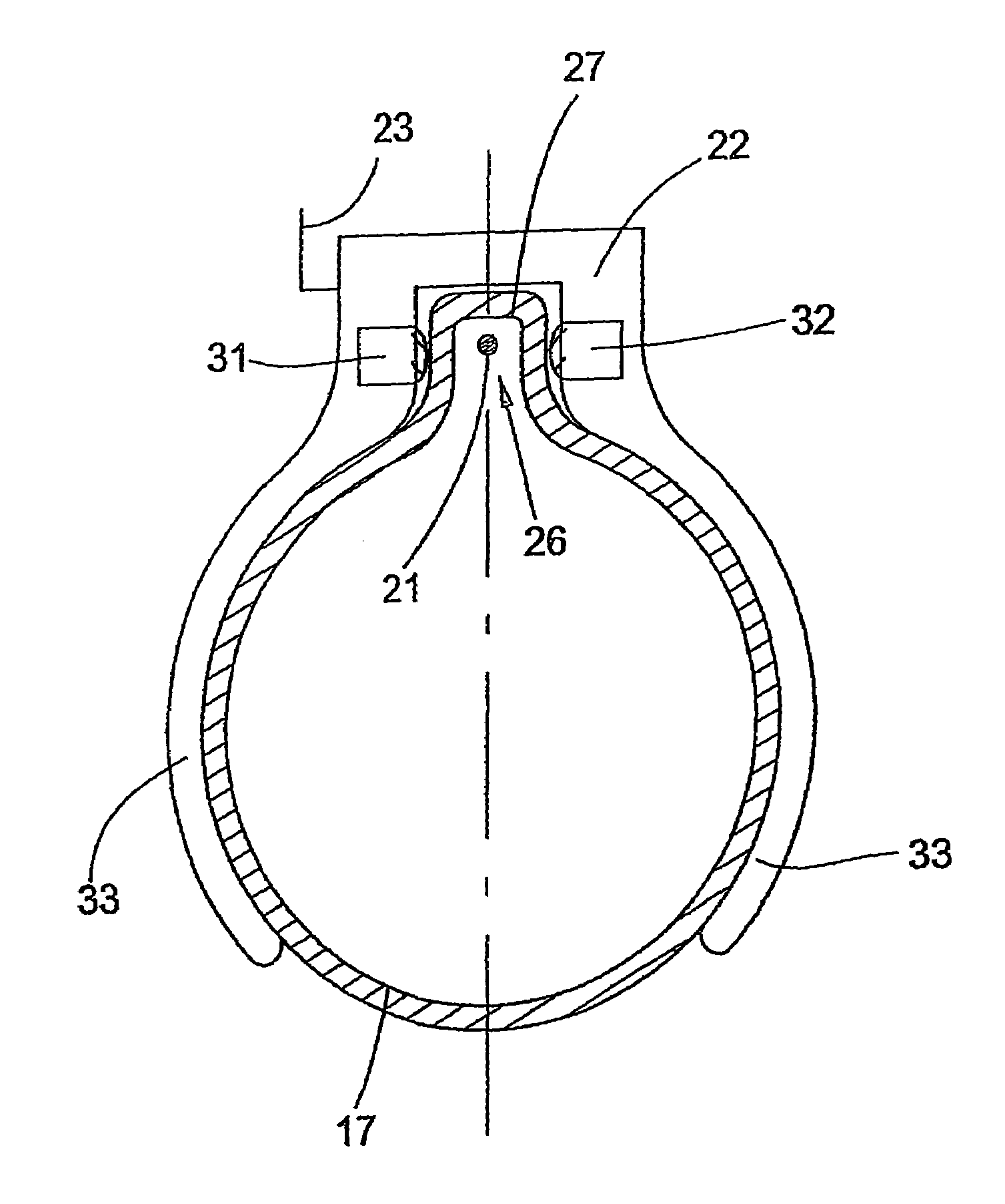 Device for detecting a thread during the detection of thread ends in a suction pipe