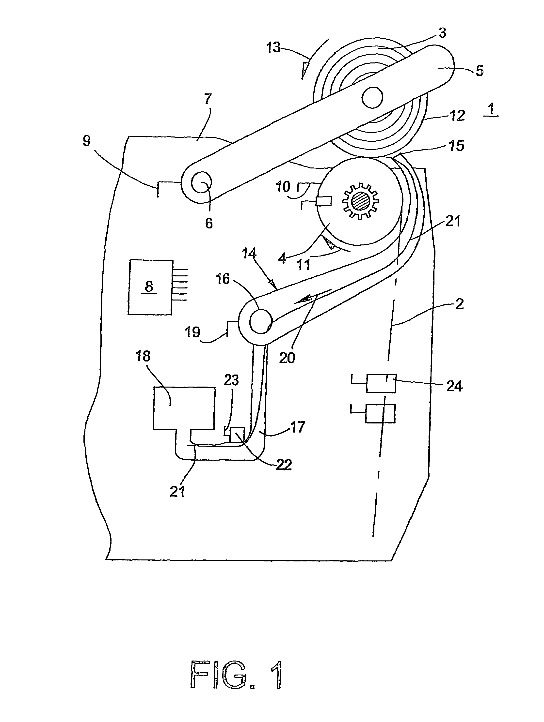 Device for detecting a thread during the detection of thread ends in a suction pipe