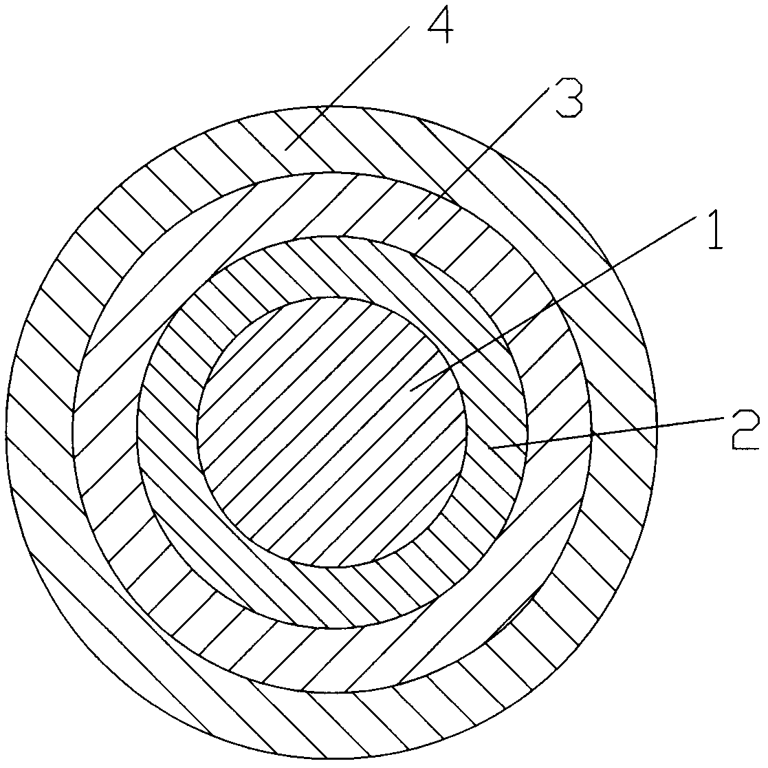 High-temperature resisting carbon fiber guide line