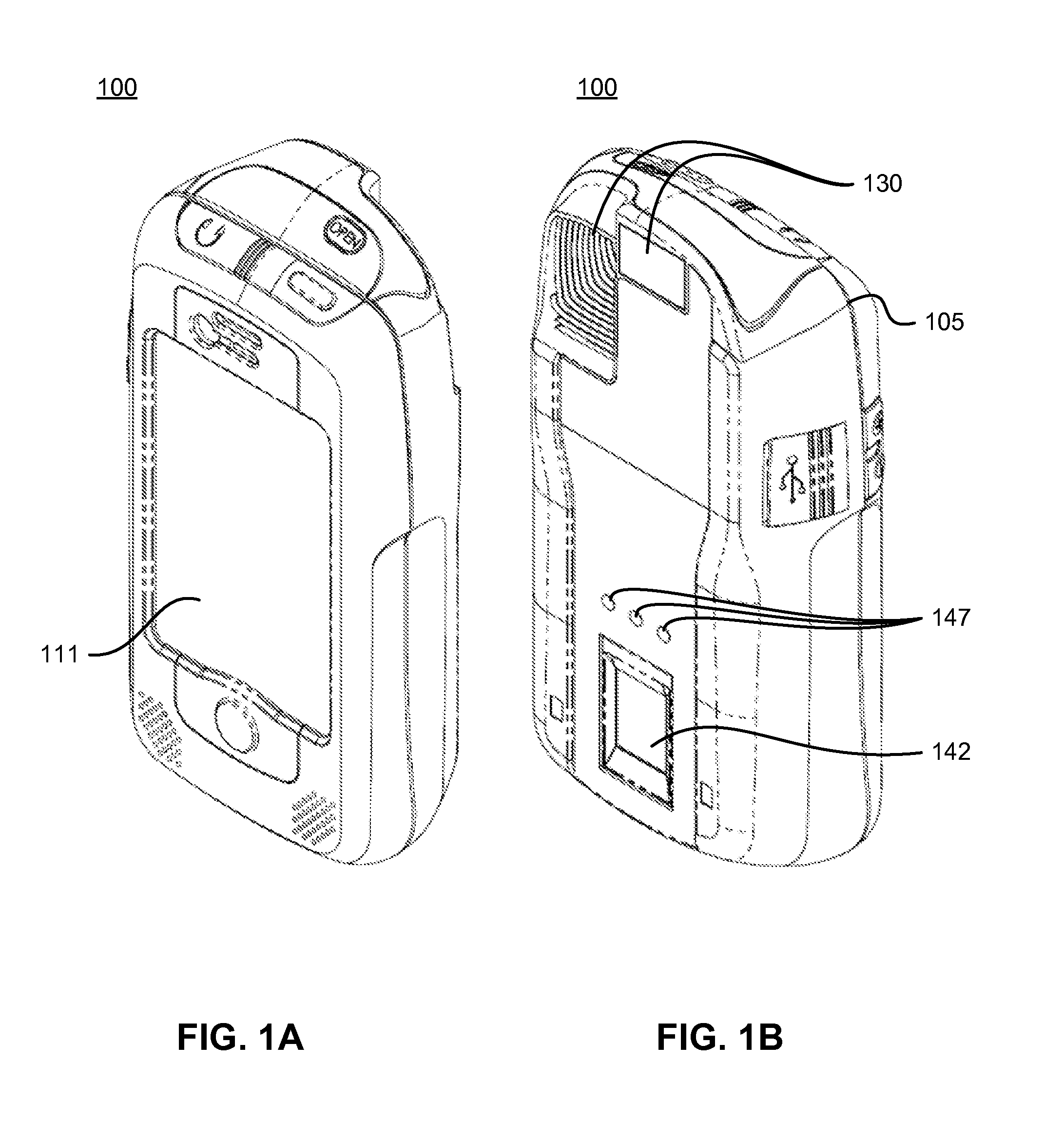 User interface for combined biometric mobile device