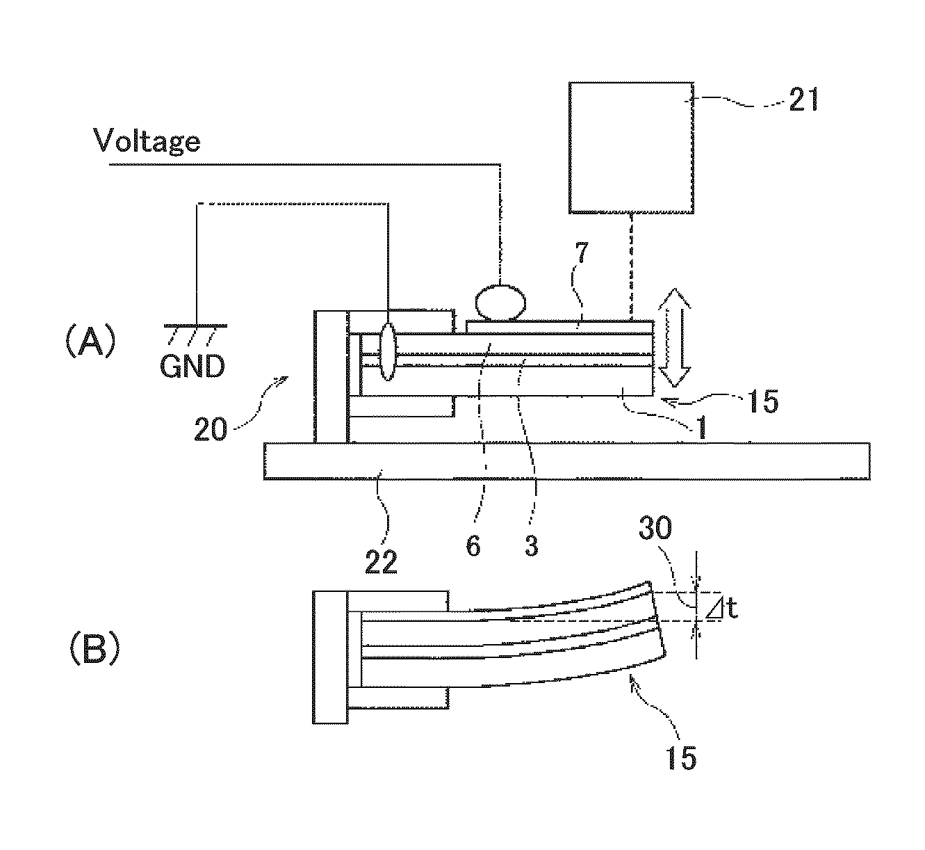 Piezoelectric film element using (Na,K,Li)NbO3