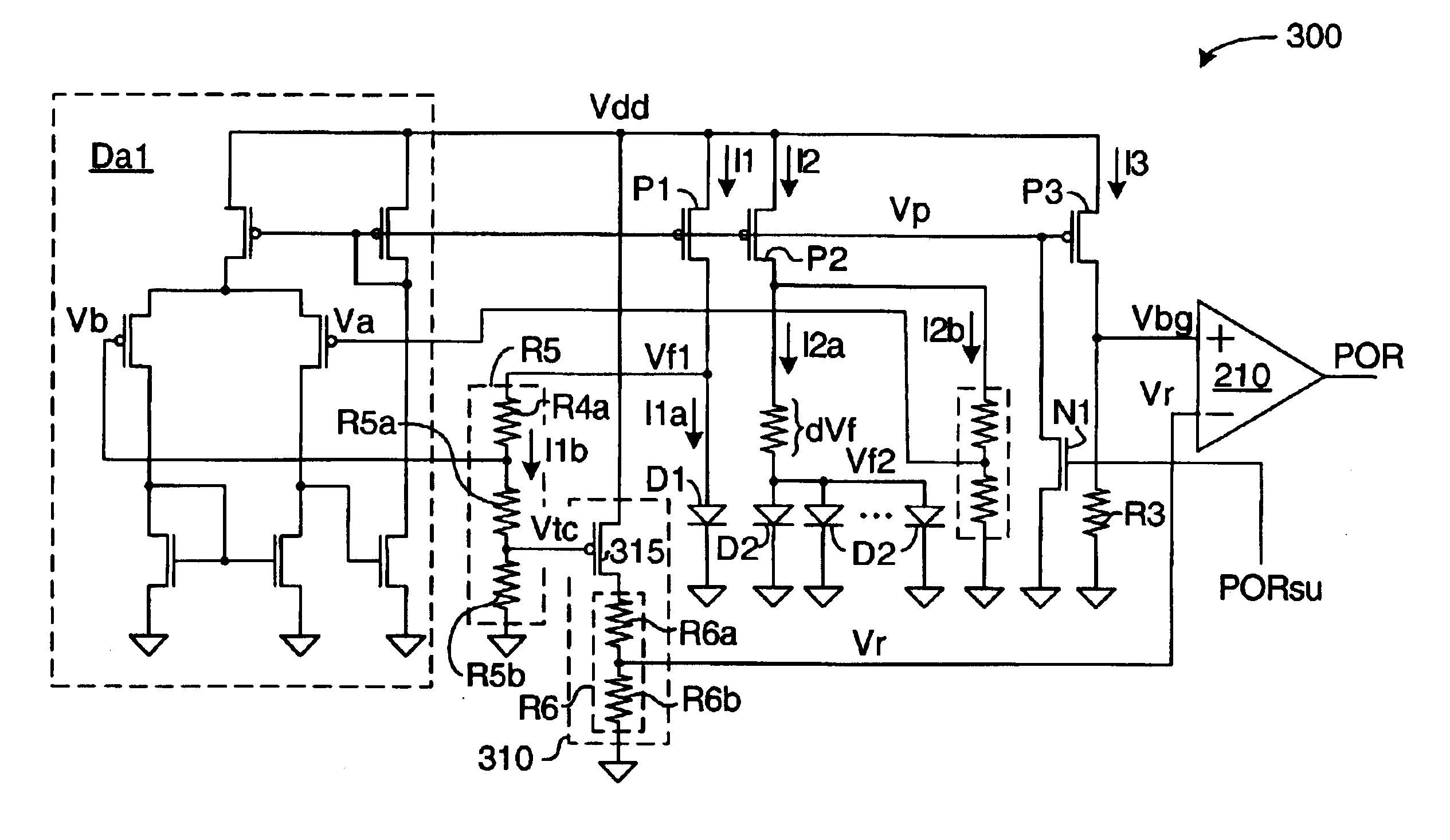 Power-on-reset circuit with temperature compensation