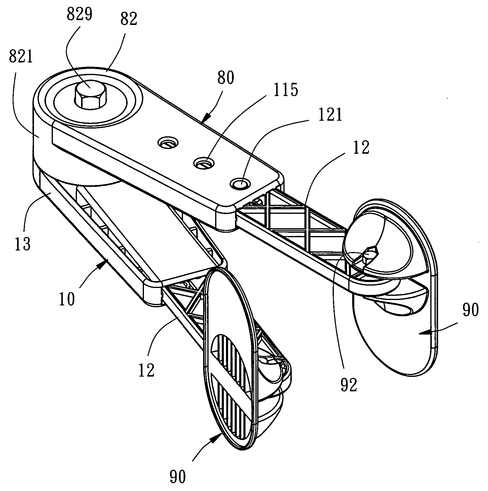 Adjustable scissors-action exerciser