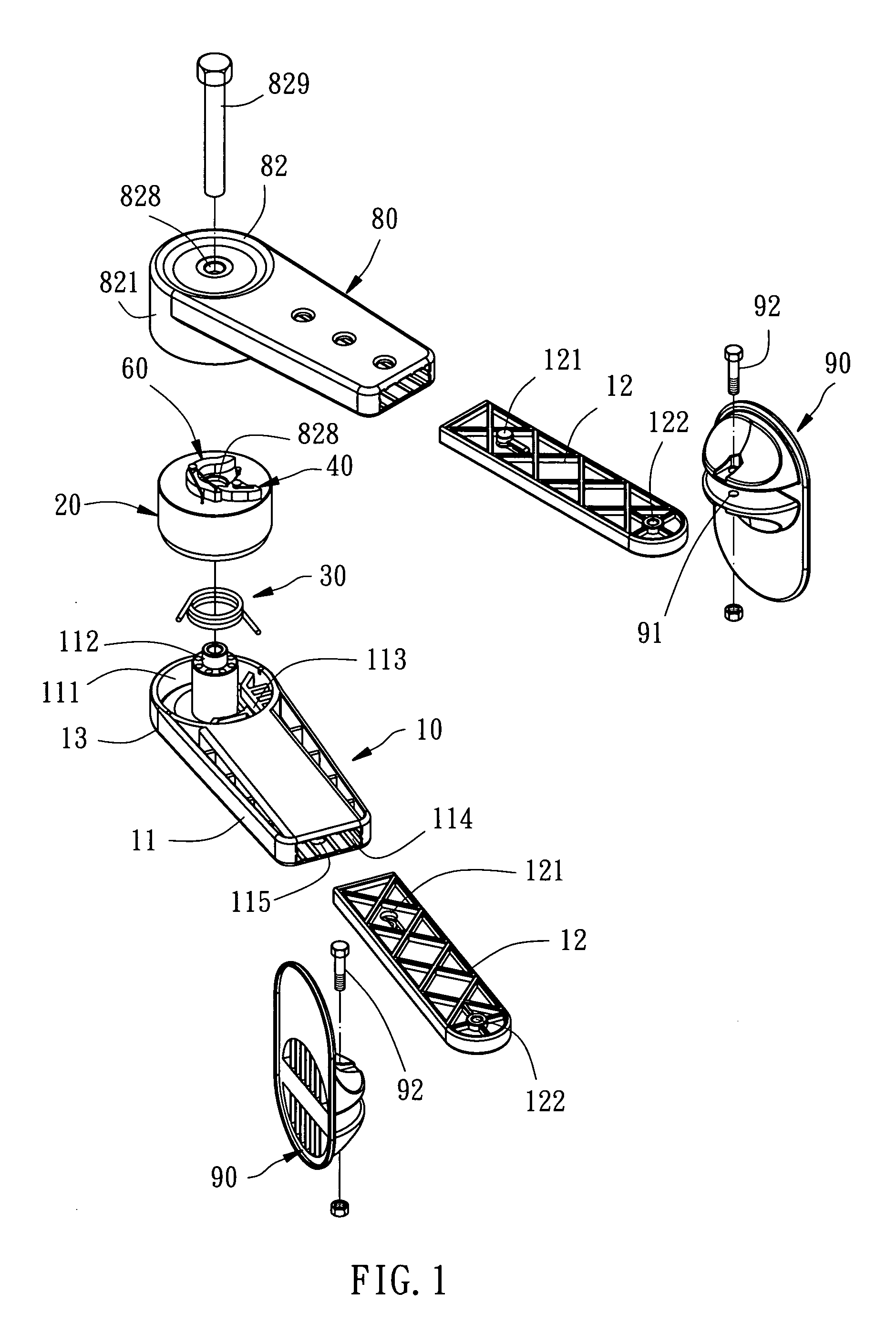 Adjustable scissors-action exerciser