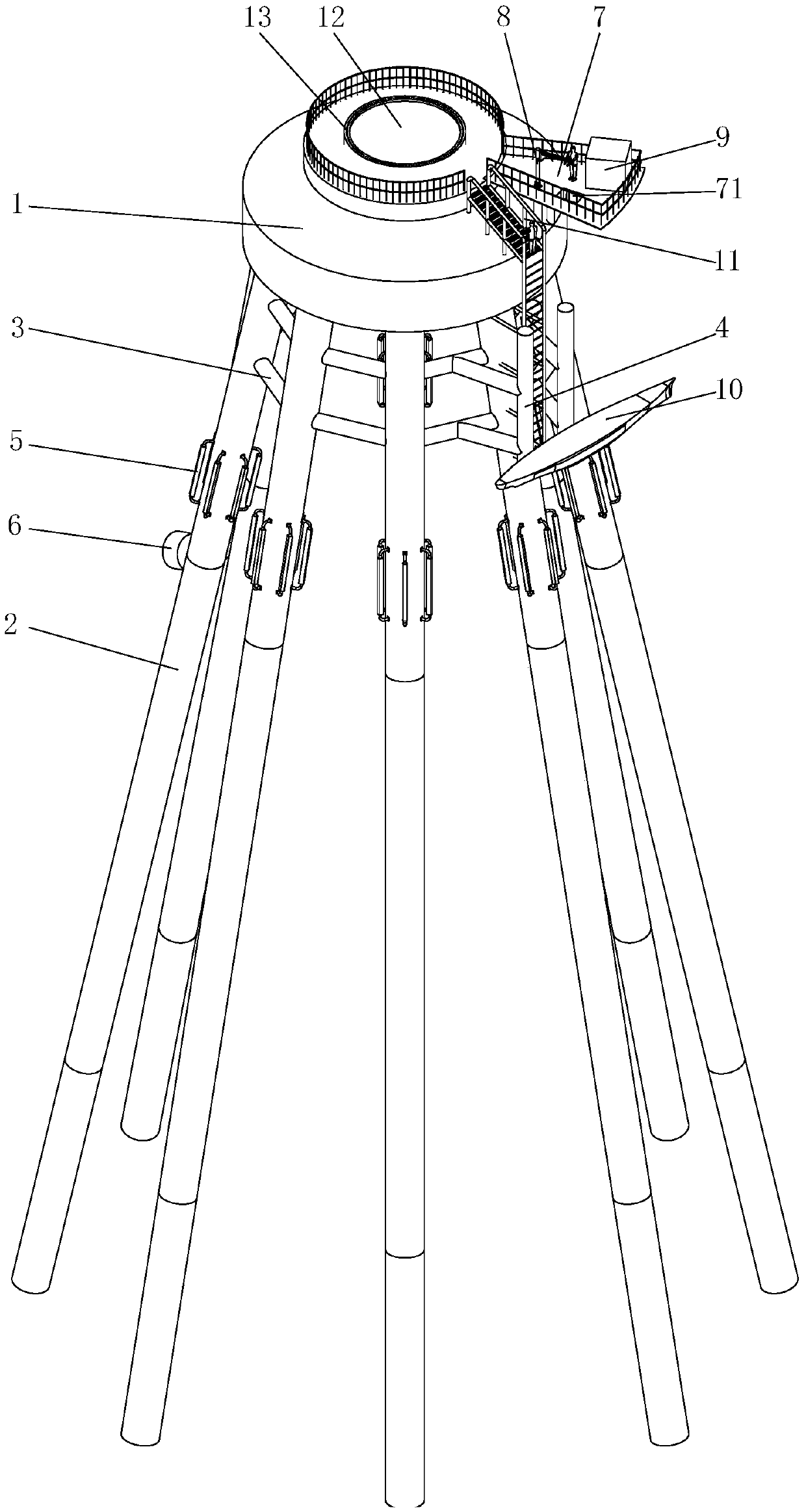 A high pile cap foundation structure