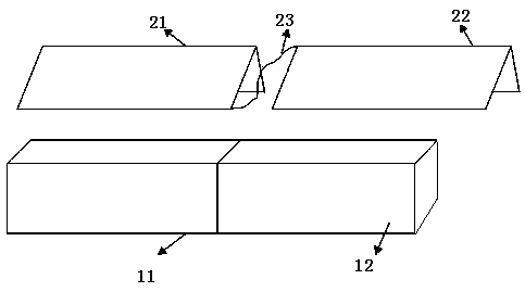 A superimposed air-conditioning internal unit and air-conditioning system