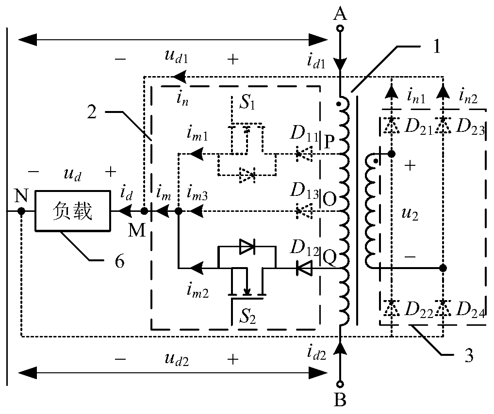 Hybrid primary-side tap-controllable balun