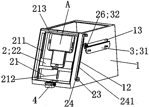 Storing device for automotive electronic equipment