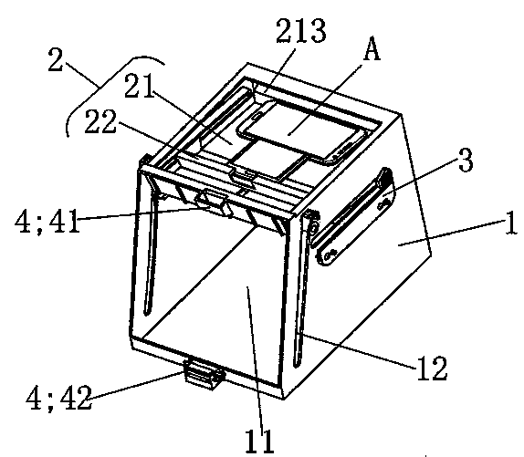 Storing device for automotive electronic equipment