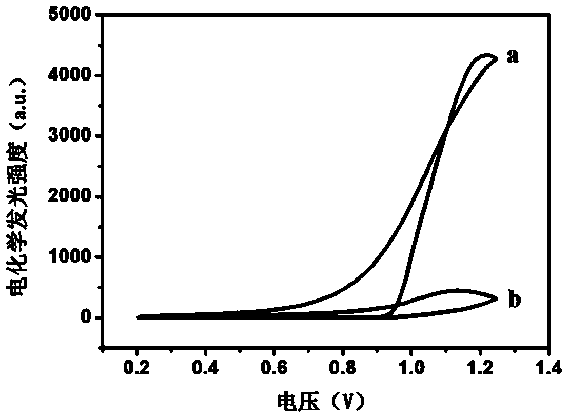 Electrochemical-luminescence sensor for quickly detecting diphenhydramine hydrochloride by high sensitivity and preparation method thereof