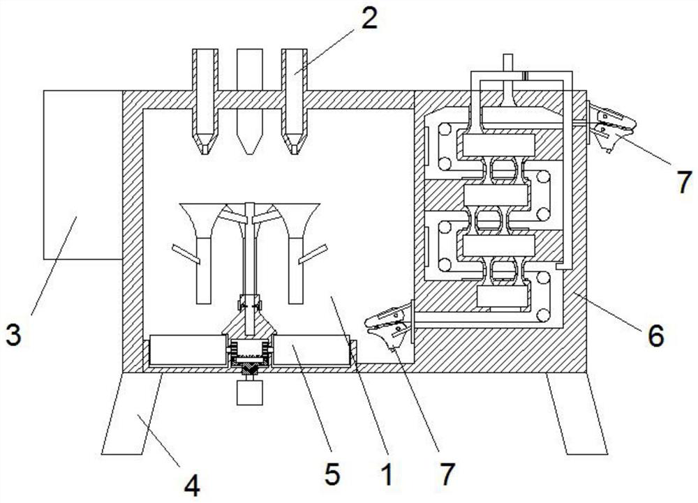 A nanofiber electrospinning equipment