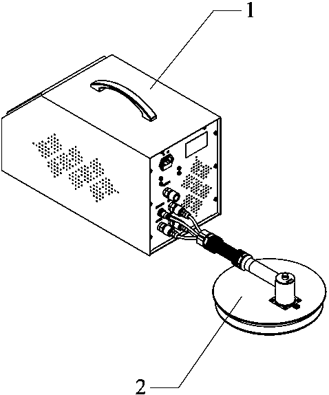 Apparatus capable of carrying out on-line detection on glove integrity in isolator system