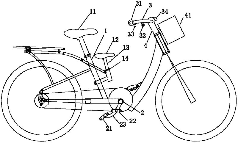 Parent-child bicycle