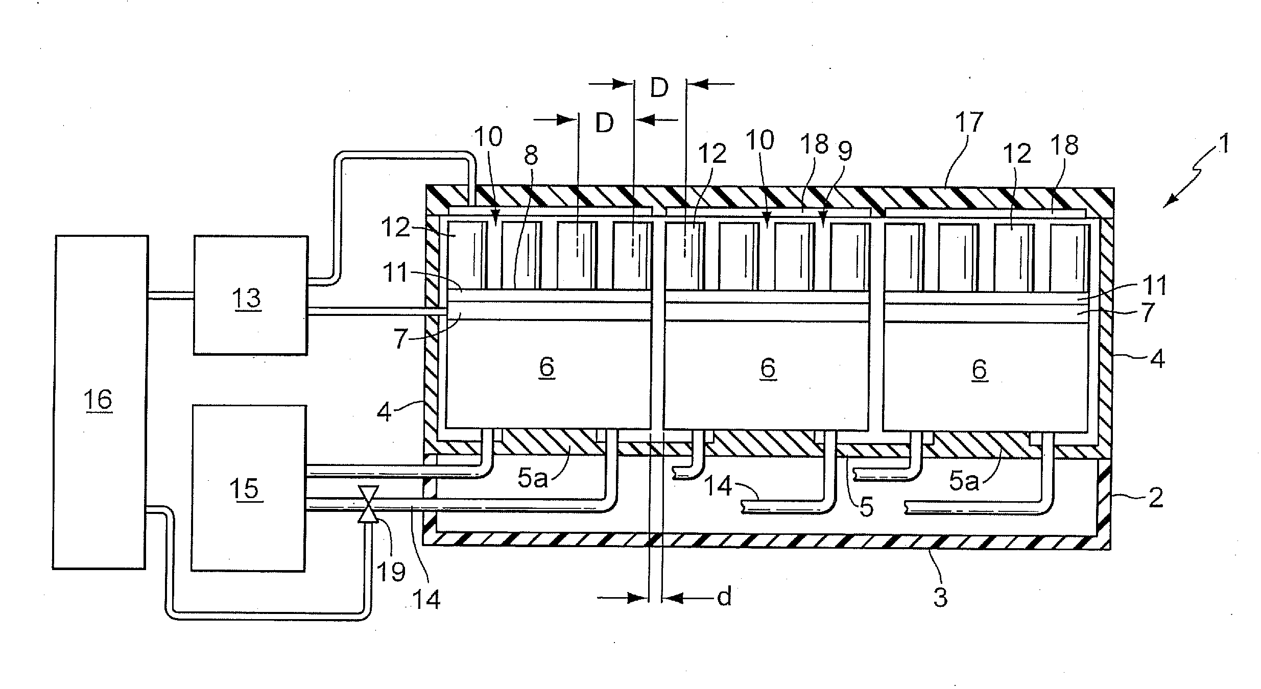 Device for carrying out chemical or biological reactions