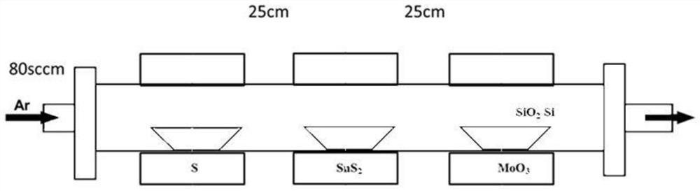 Tin-doped two-dimensional molybdenum sulfide, preparation method and application thereof