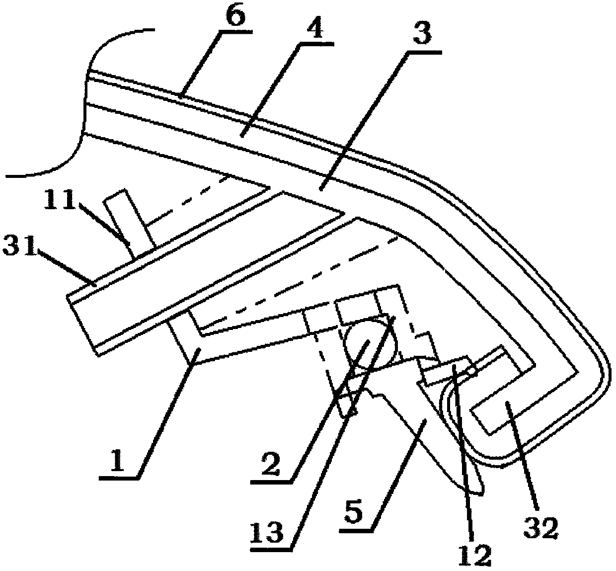 Light guide installation structure for automotive ambient light