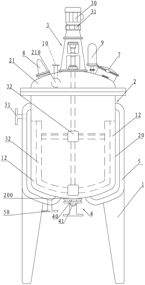 Crystallizing tank used for vincamine