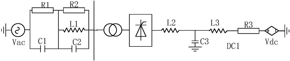 Harmonic instability determination method for light-weight high-voltage direct-current power transmission 12-pulse wave converter