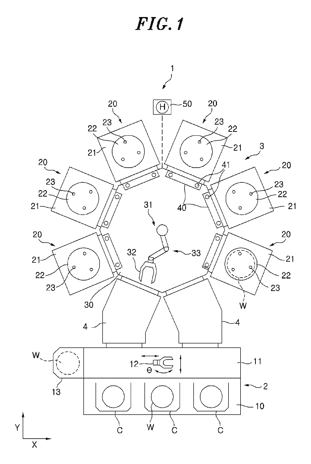 Substrate transfer teaching method and substrate processing system