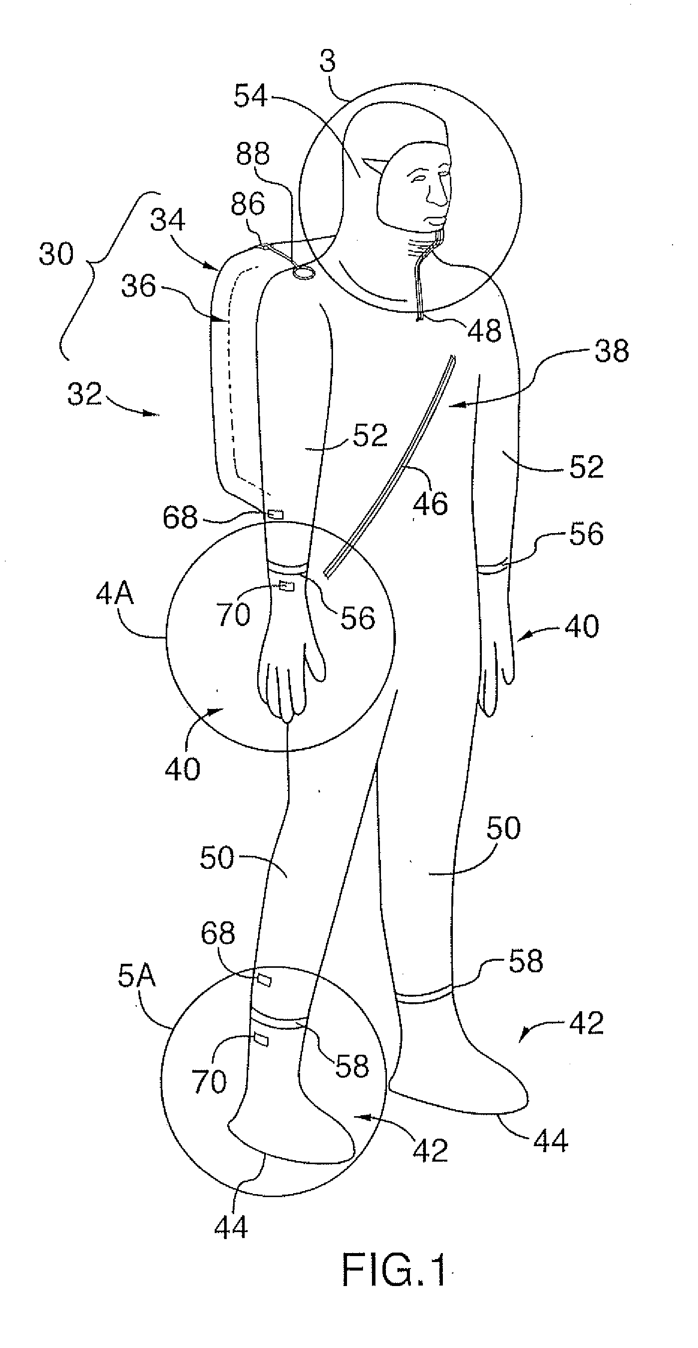 Cold water survival apparatus