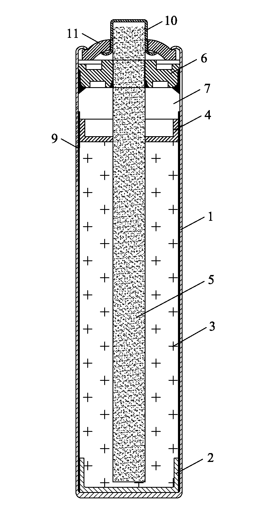 Zinc-manganese dry battery with improved structure and preparation process of zinc-manganese dry battery