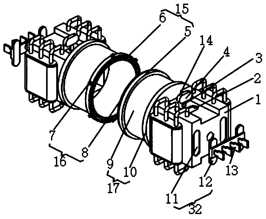 Convenient-to-assemble efficient heat-dissipating bus duct